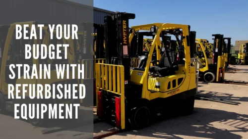 Fleet of Hyster forklifts
