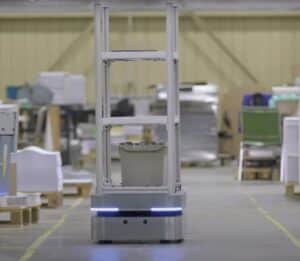 AMR with Attached Rack